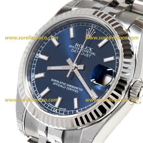 prezzo rolex datejust 31mm acciaio|Rolex Datejust blu.